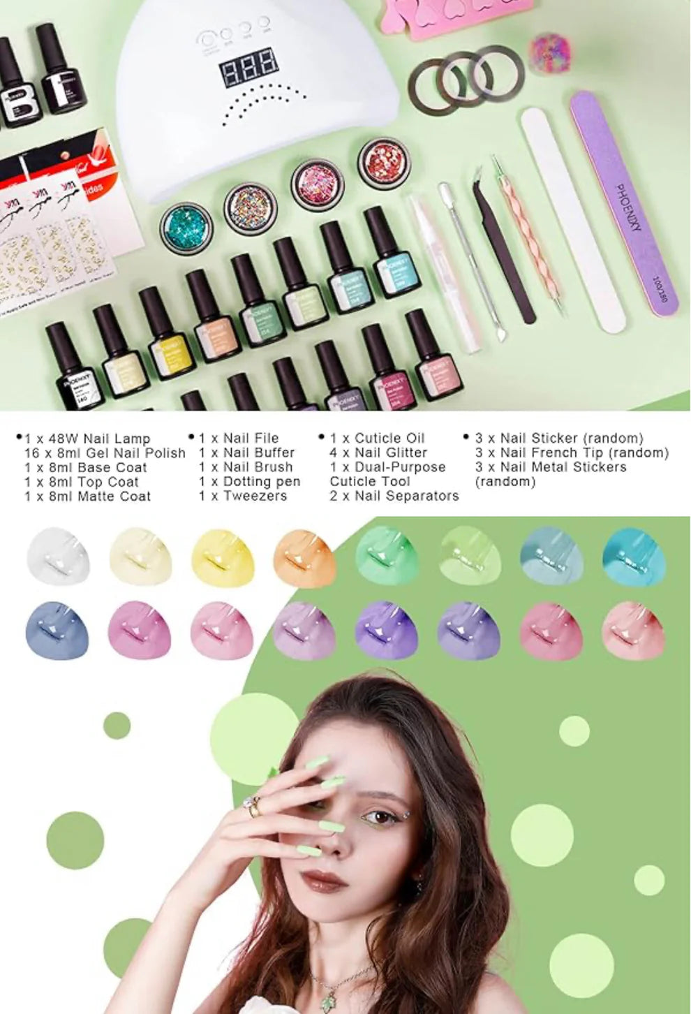 Kit de Gel para Uñas Profesional