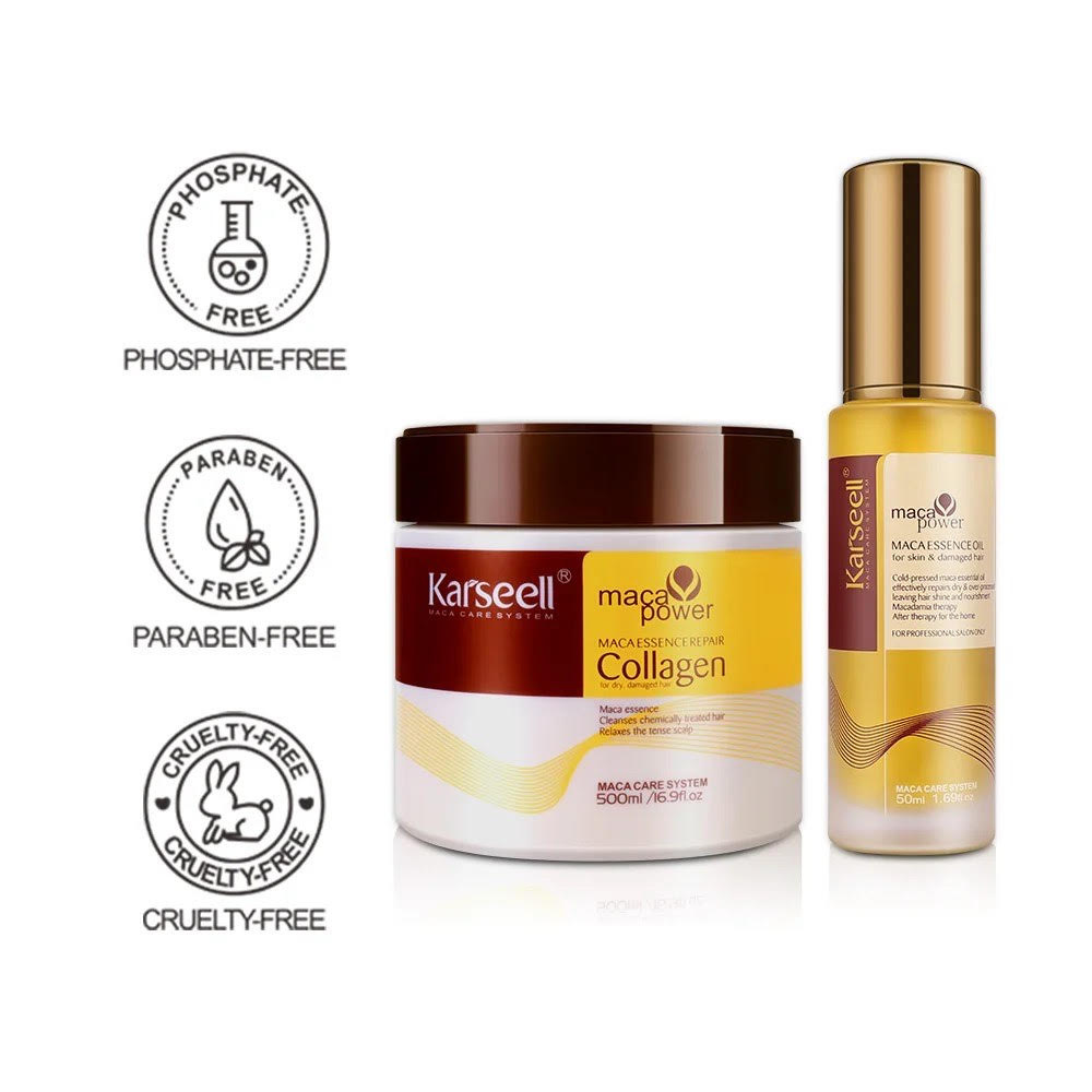 Pack Karseell Mascarilla Maca System & Karseell Sérum de Aceite de Argán | GRATIS Serum Crecimiento|