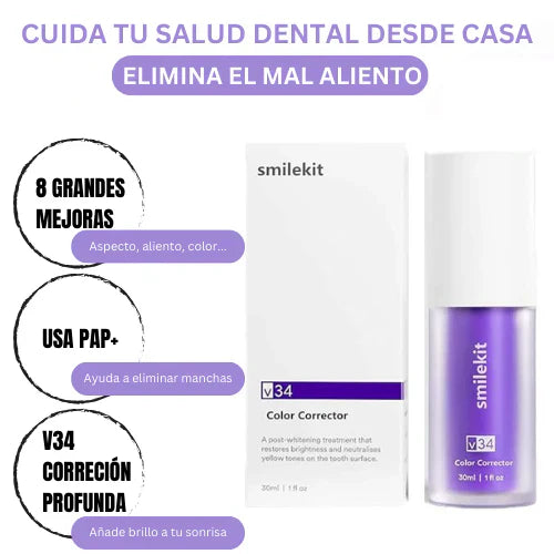 SmileKit™ | Sonrisa Limpia, Fresca y Reluciente |Tiras Blanqueadoras GRATIS|